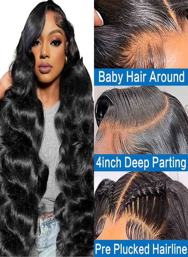 Aiterina 13 x 4 Lace Frontal Closure Body Wave Ear to Ear Transparent Lace Front Closure 12 inch Body Wave Human Hair Brazilian Virgin Pre Plucked Hairline Natural Black Color - Image 2